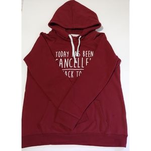 Graphic Hoodie with Drawstrings and Front Pocket
